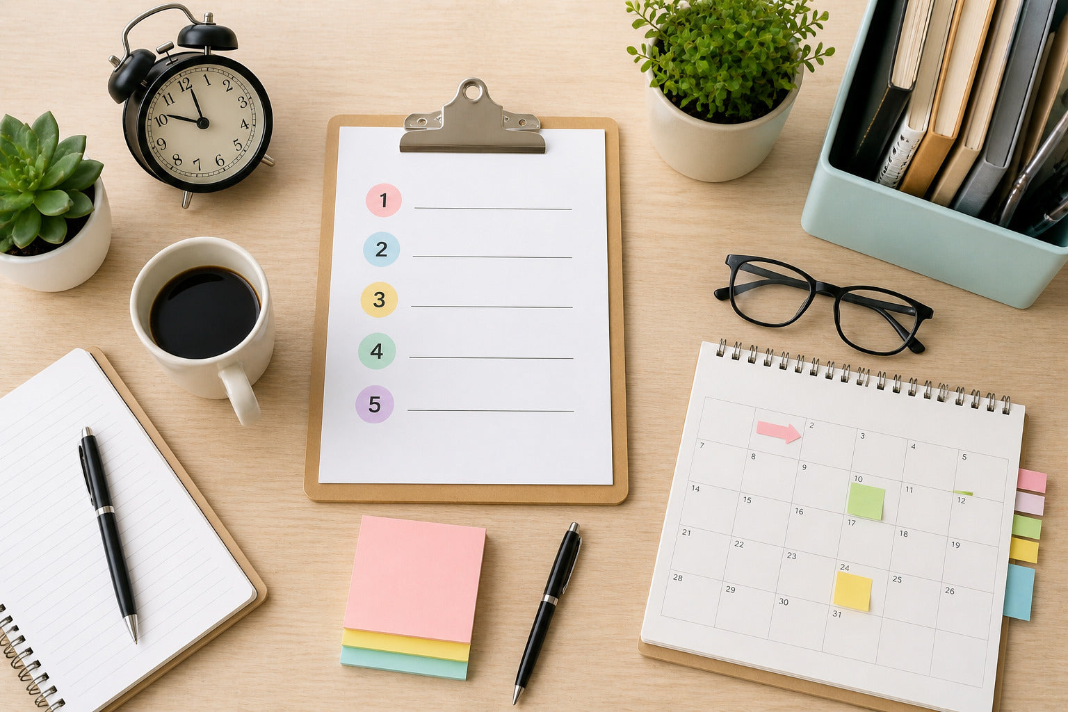 Quelles sont les 5 choses à faire pour s'organiser ?