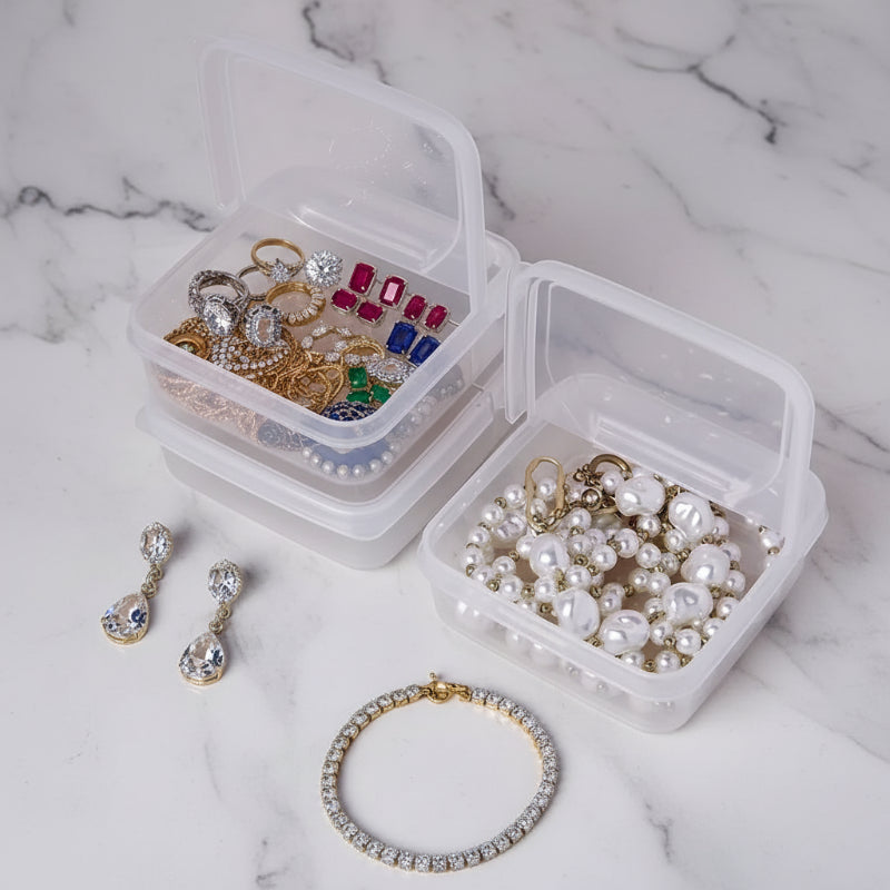 3 petites boîte organisateur pour bijoux