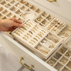 Plateau Organisateur Bijoux en Velours