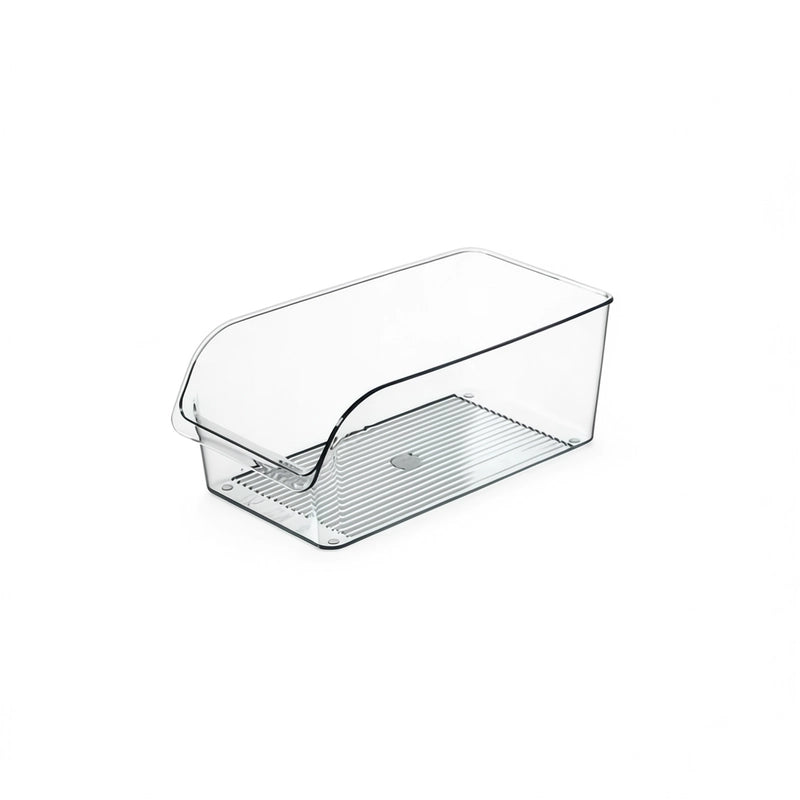 bac organisateur de frigo sans drainage vide sur fond blanc
