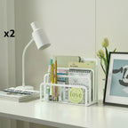 bannette bureau blanc x2 sur un bureau