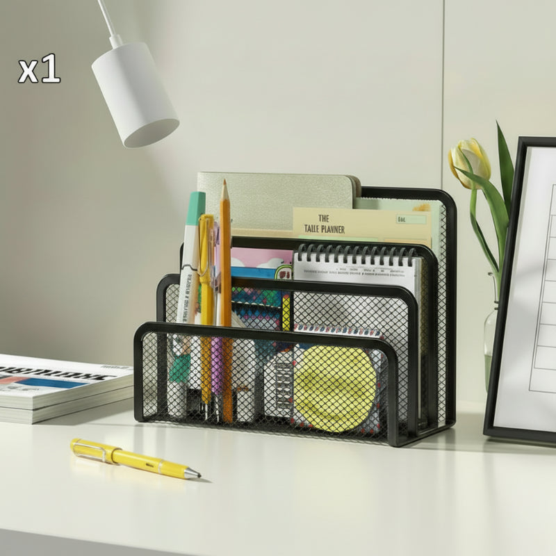 bannette bureau noir x1 sur un bureau