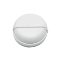 boîte de rangement pour écouteurs de couleur blanc sur fond blanc