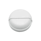 boîte de rangement pour écouteurs de couleur blanc sur fond blanc