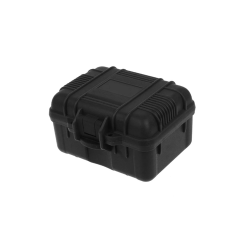 boite de rangement étanche pour montres de couleur noir sur fond blanc