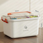 boîte de rangement médicaments de grande capacité de taille XXL
