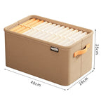 boîte de rangement pour vêtements de taille M de couleur beige x1