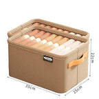 boîte de rangement pour vêtements de taille M de couleur beige x2