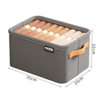 boîte de rangement pour vêtements de taille M de couleur gris x1