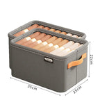 boîte de rangement pour vêtements de taille M de couleur gris x2