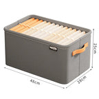 boîte de rangement pour vêtements de taille XL de couleur gris x1