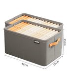boîte de rangement pour vêtements de taille XL de couleur gris x2