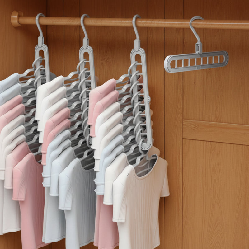 ceintres pliable installés dans le dressing