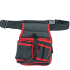 ceinture de rangement pour outils de couleur rouge sur fond blanc