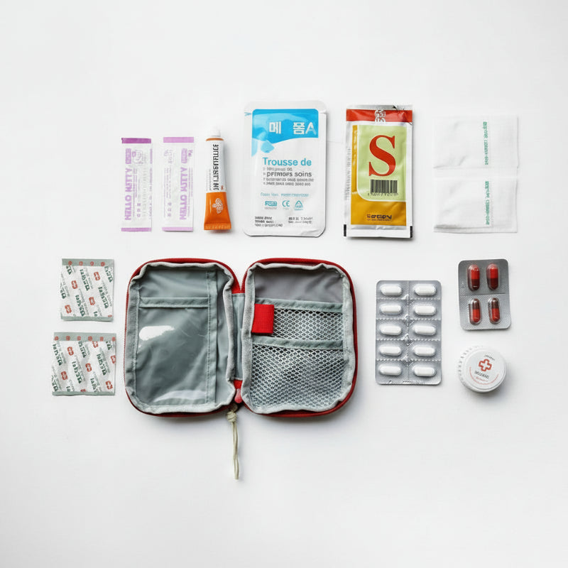 contenant de la trousse de rangement pour médicaments de voyage