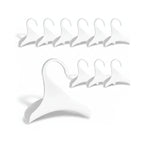 lot de 10 pièces de crochets organisateurs de sac vide de couleur blanc sur fond blanc