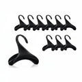 lot de 10 pièces de crochets organisateurs de sac vide de couleur noir sur fond blanc
