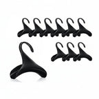 lot de 10 pièces de crochets organisateurs de sac vide de couleur noir sur fond blanc