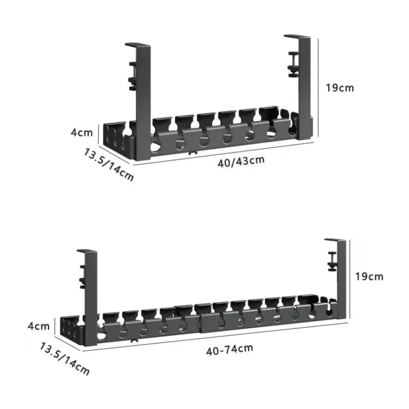 dimensions des différents modèles du goulotte câble bureau