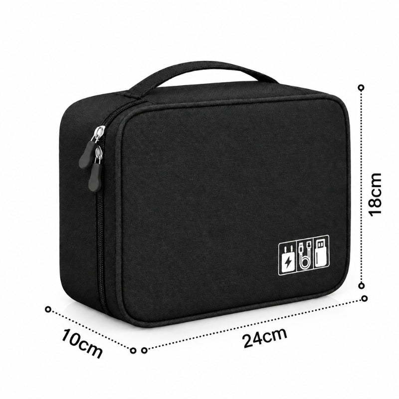 les dimensions de la pochette de rangement câble étanche avec 1 niveau