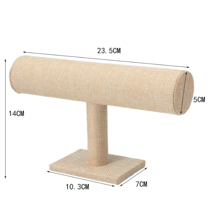 les dimensions du porte bracelet sur fond blanc