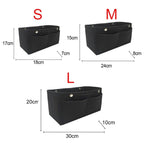 dimensions des différentes tailles du rangement sac à main