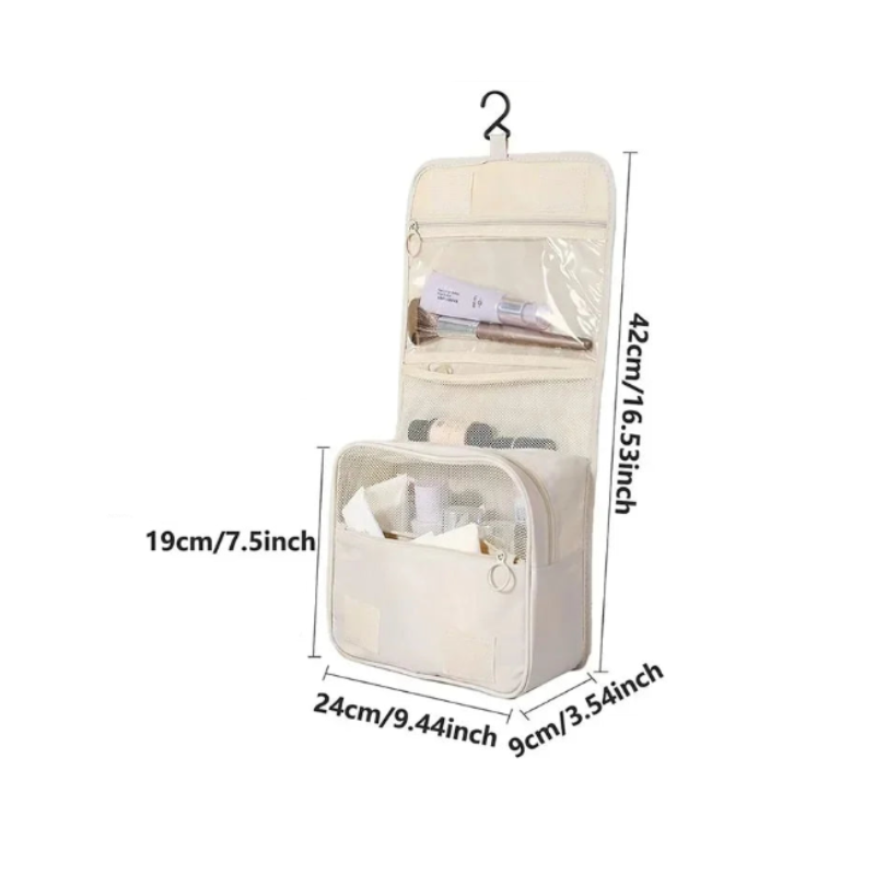 les dimensions de la trousse maquillage voyage