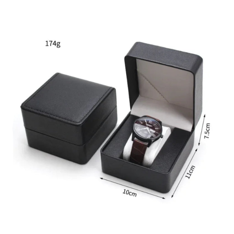 dimensions de la boîte carrée de rangement montre 