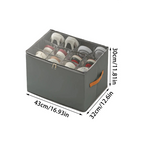 dimensions de la boîte de rangement pour chaussures de dressing sur fond blanc