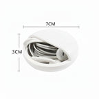 dimensions de la boîte de rangement pour écouteurs sur fond blanc