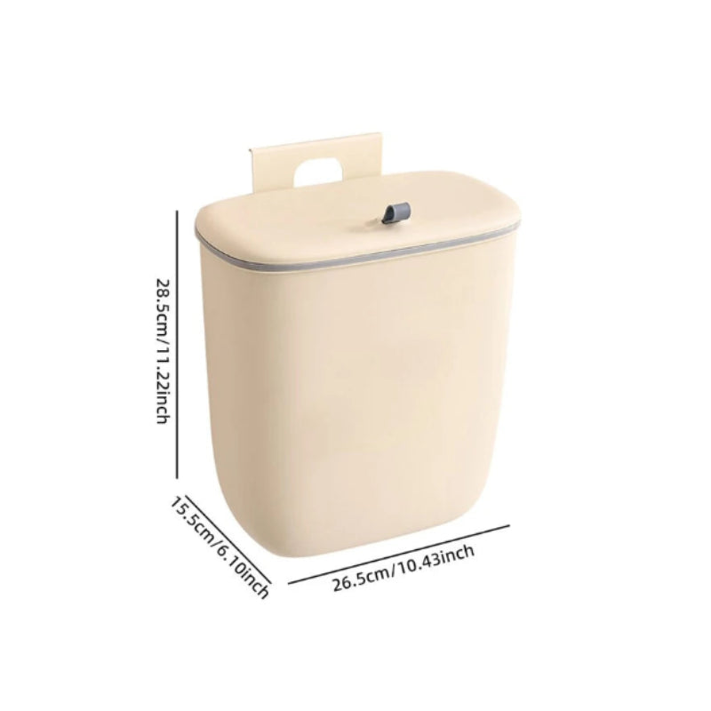 dimensions de l'organisateur de déchets mural de capacité 8L