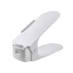 organisateur empilable pour chaussures de couleur blanc