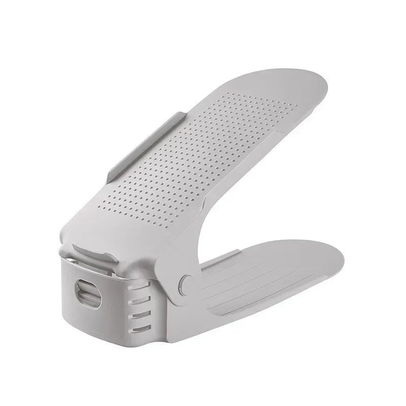 organisateur empilable pour chaussures de couleur gris