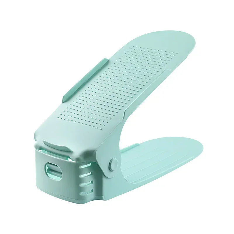 organisateur empilable pour chaussures de couleur vert