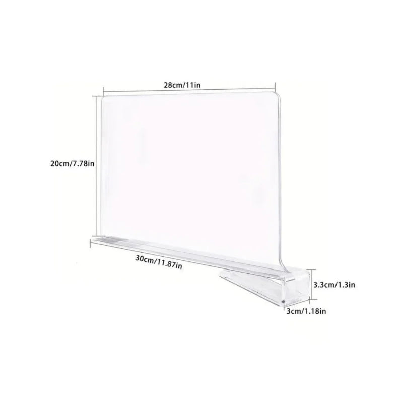 dimensions de l'organisateur d’étagère pour vêtements et livres