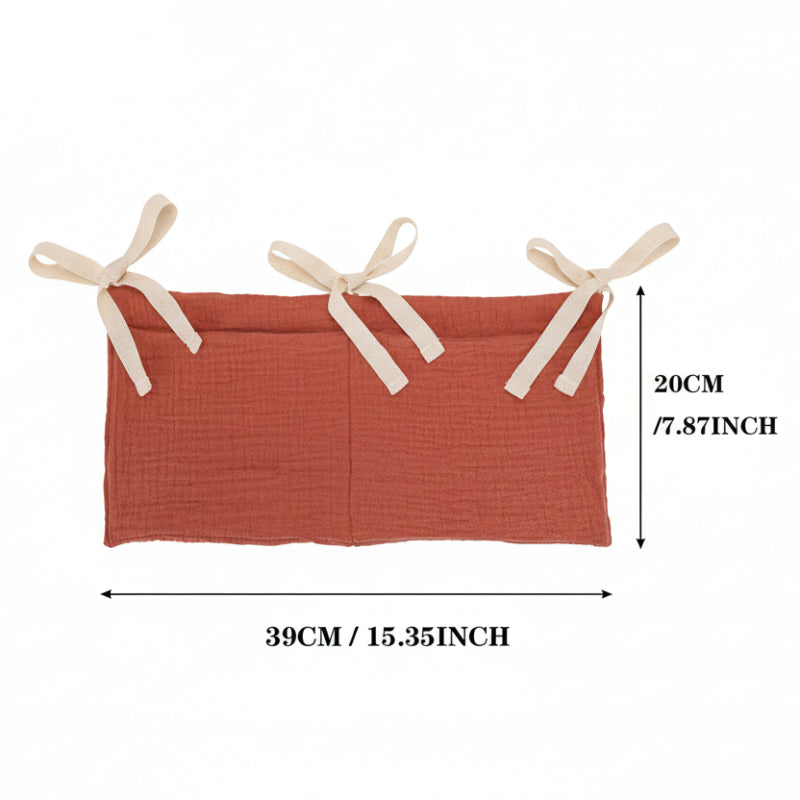 les dimensions de la pochette de rangement bébé pour lit