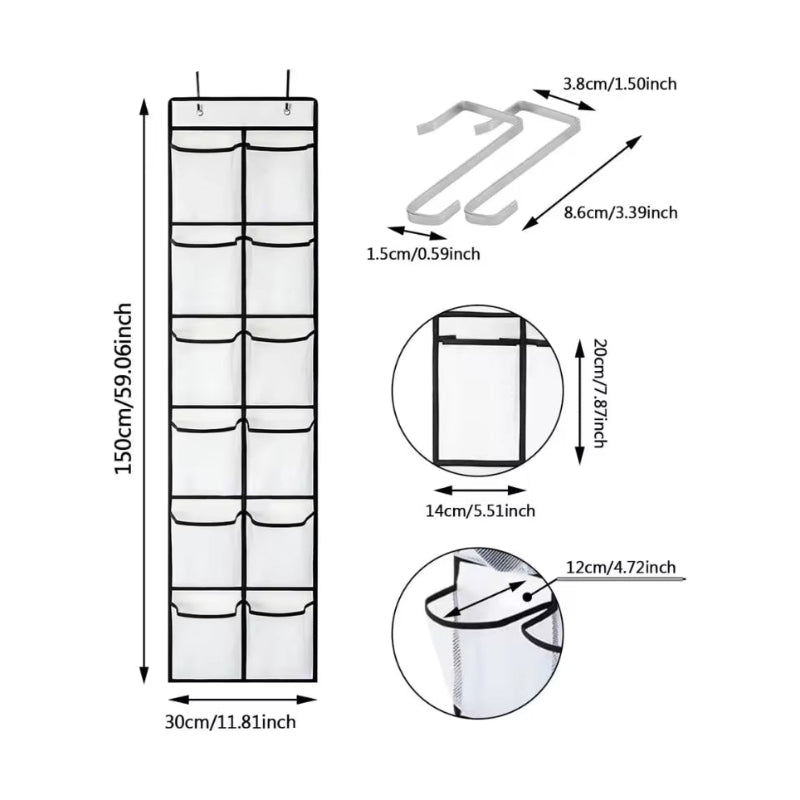 les dimensions du porte-chaussures pour porte