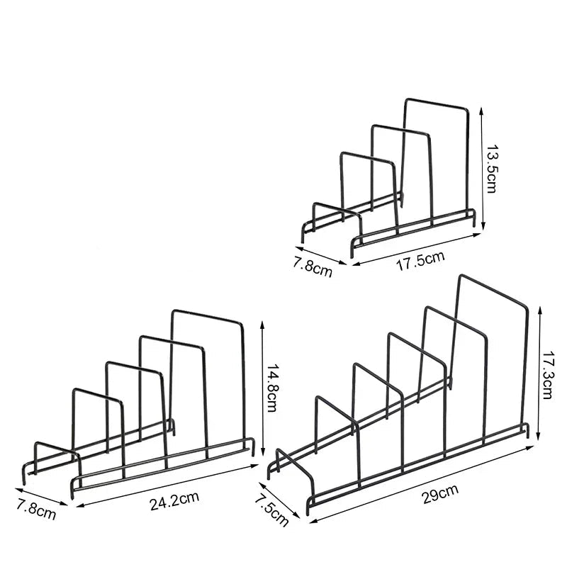 dimensions des différents range couvercle