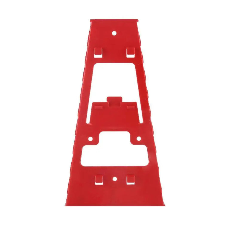 vue de dos du support pour clé plate de couleur rouge