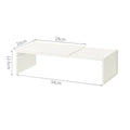 étagère rétractable pour cuisine de couleur blanc x1