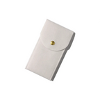 étui organisateur de montres en flanelle de couleur blanc x1