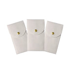étui organisateur de montres en flanelle de couleur blanc x3