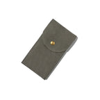 étui organisateur de montres en flanelle de couleur gris x1