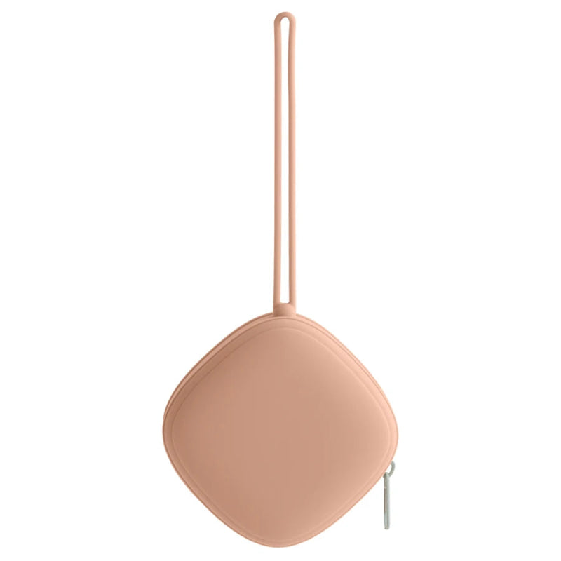 étui  de rangement pour tétine bébé de couleur pêche