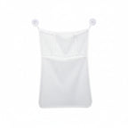 filet de rangement pour jouets bébé vide de couleur blanc sur fond blanc