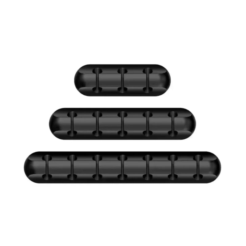 lot attache câble adhésif noir