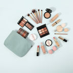 organisateur cosmétique pour voyage avec du maquillage