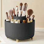 l'organisateur de maquillage rotatif de couleur noire