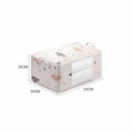 organisateur de dressing pour vêtements et literie de couleur beige et de taille M