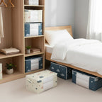 des organisateurs de dressing pour vêtements et literie dans une chambre